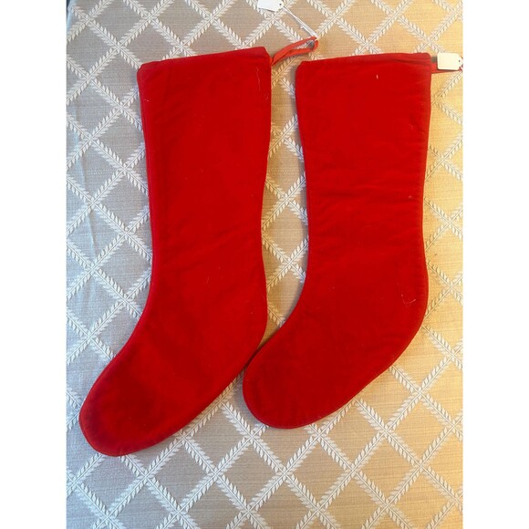 Vintage Hand-Stitched Needlepoint Christmas Stockings - Picture 4 of 5